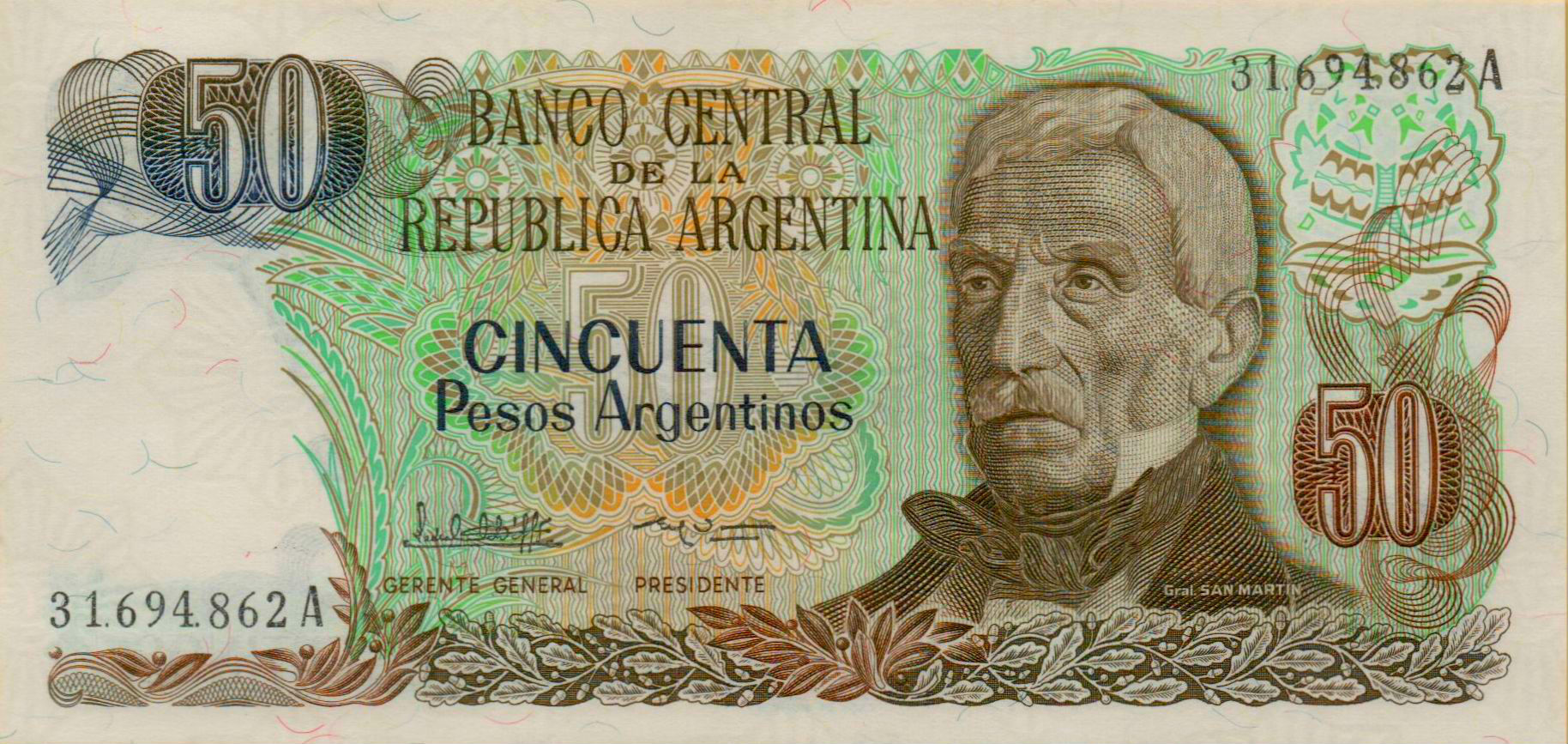 Argentina 50 1983 UNC P-314/a2